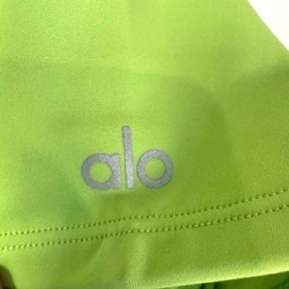 Alo Yoga Body NEW Apple Green Wave Cut out One-Piece Swimsuit XXS One Shoulder